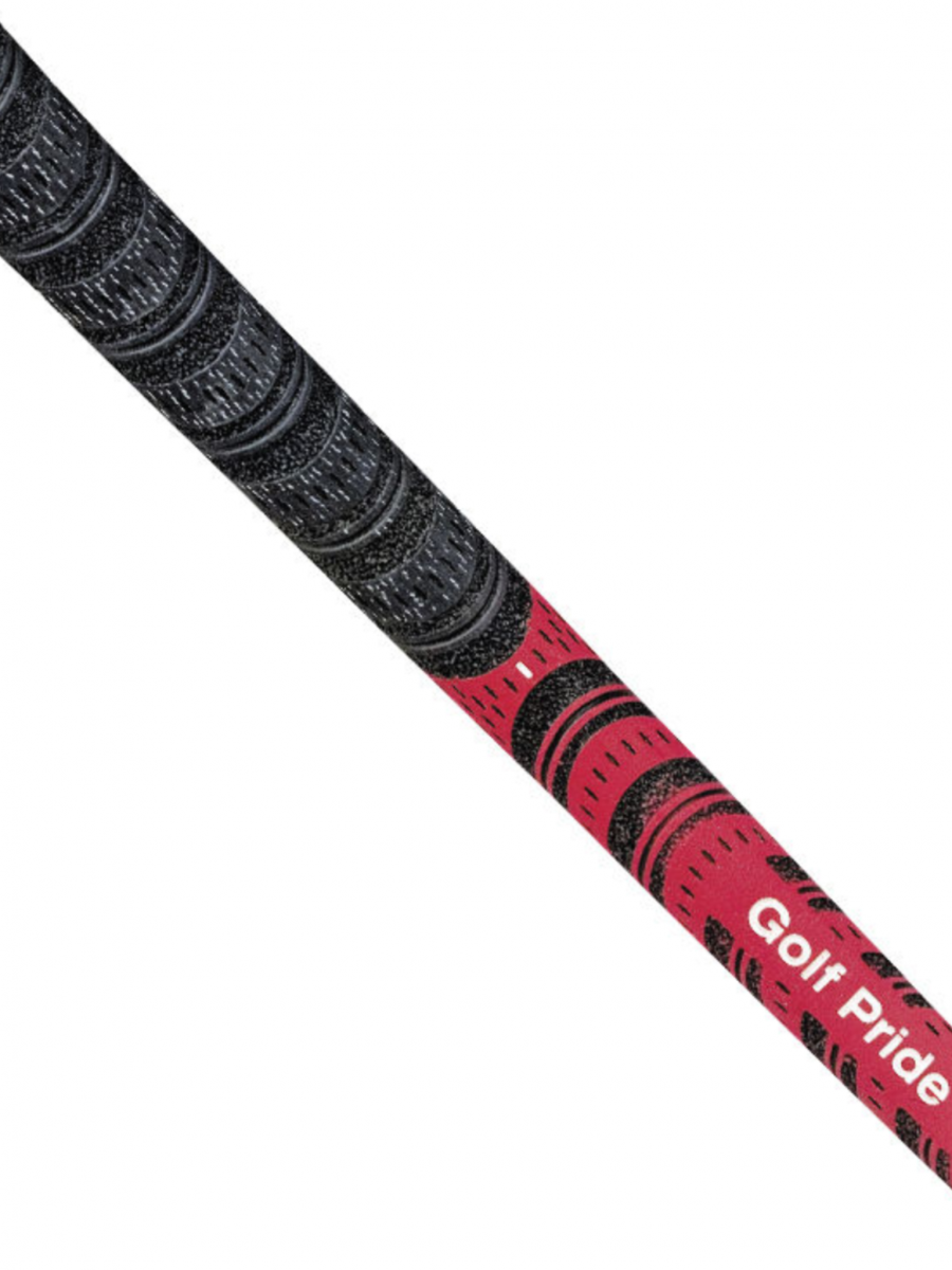 Golf Pride Decade Multi Compound Cord Grip - Black / Red 1 Golf Pride Decade Multi Compound Cord Grip - Black / Red